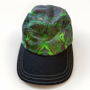 Green Marble Flow Paint Design UNISEX HAT Adjustable 5 Panel Designer Cap‎